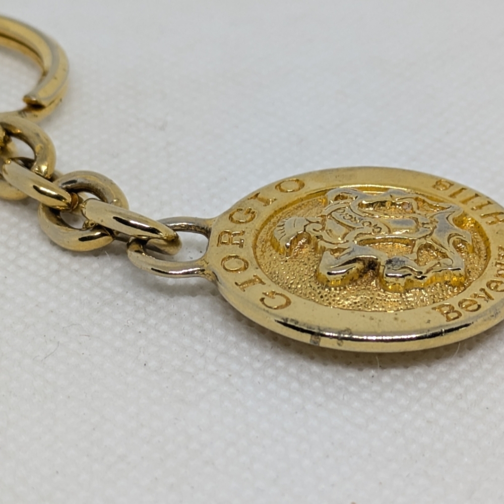 Giorgio Beverly Hills Gold Tone Keychain Vintage as Is - Picture 7 of 7